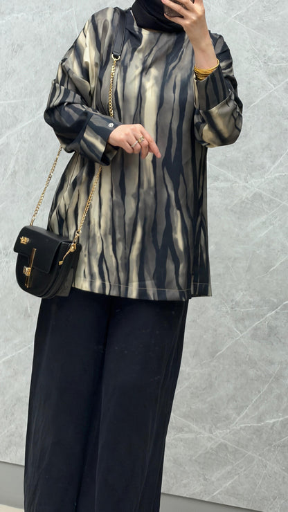 Armine Trend pantolonlu zebra takım kod: 26YT627