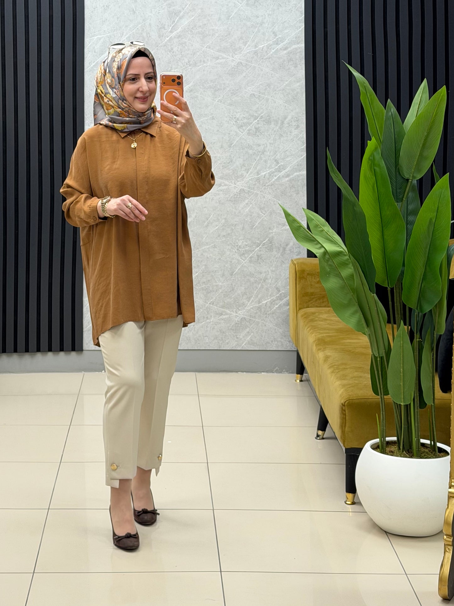 NUSS Akdeniz gömlek oversize standart beden 26k3001