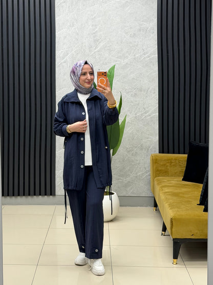 Armine trend gofre kumas  düğmeli takim 
Kodu:26yt658