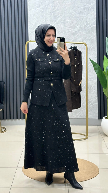 Armine yelekli takım 25KT688