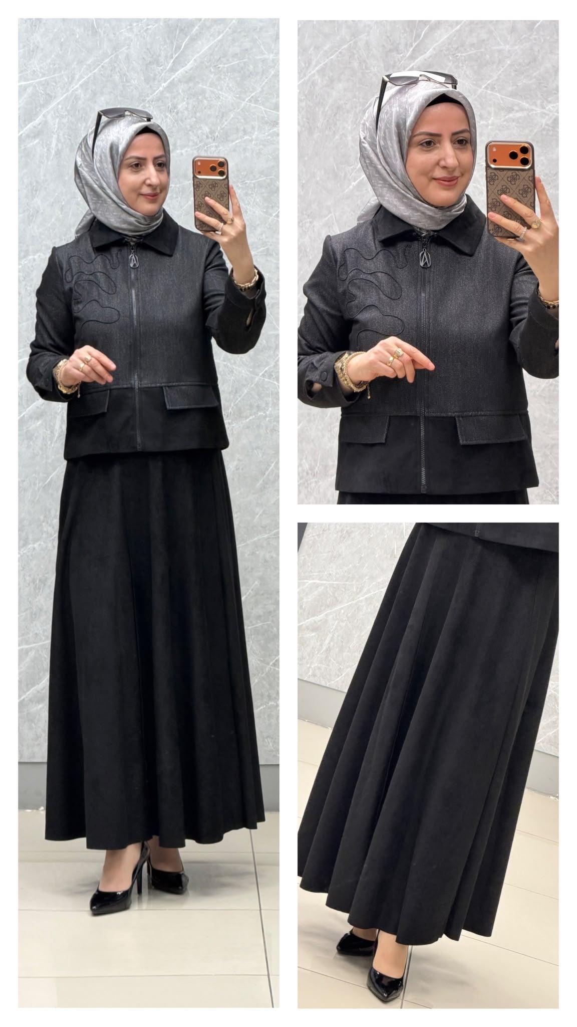 Armine Trend Nubuk Detaylı Takım / Ürün Kodu: 26KT607