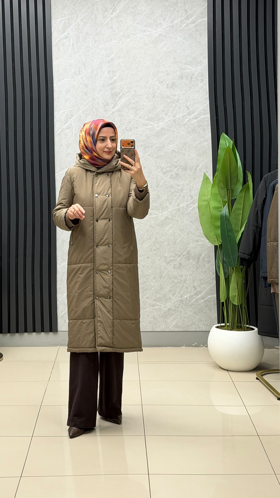 Armine Trend Tam Boy Çıtçıt Düğmeli Çift Cepli Mont / Ürün Kodu: 25KT751