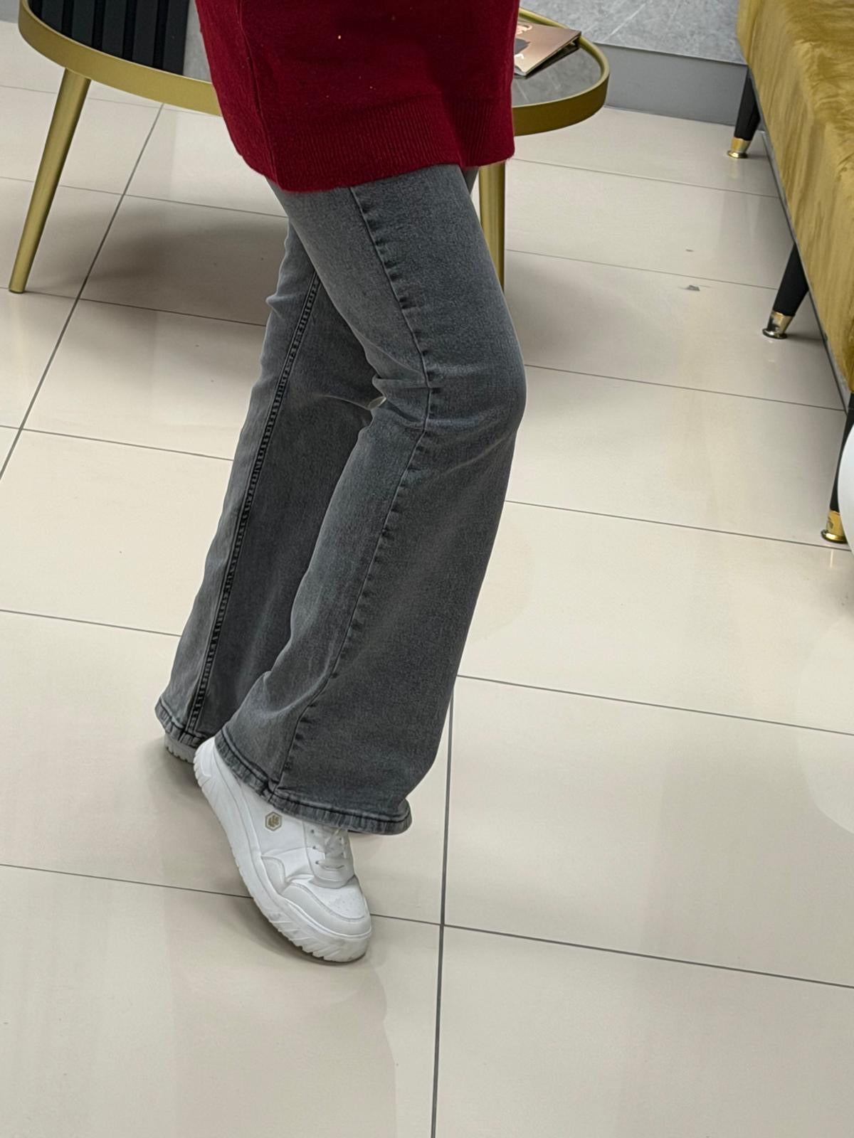 Noshe İspanyol paça kot pantolon  4609