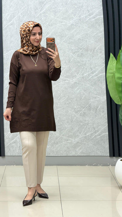 Tuğra Soğuk İplik Merserize Tunik / Ürün Kodu: 180