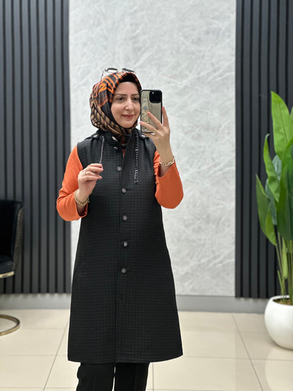 Kapitone kısa boy yelek 🥰