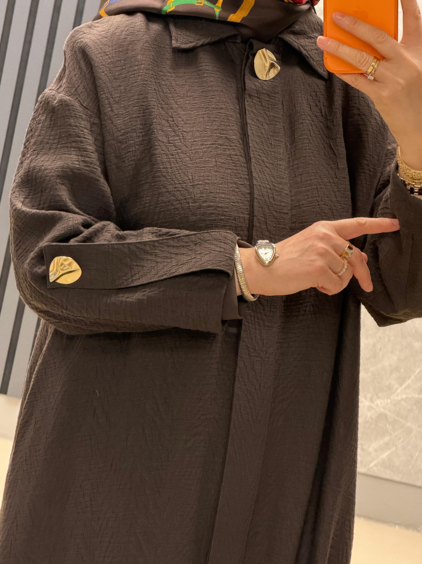ARMINE TREND KABARTMA KUMAS GOLD DUGME DETAYLI GIYCIK 
2YT402