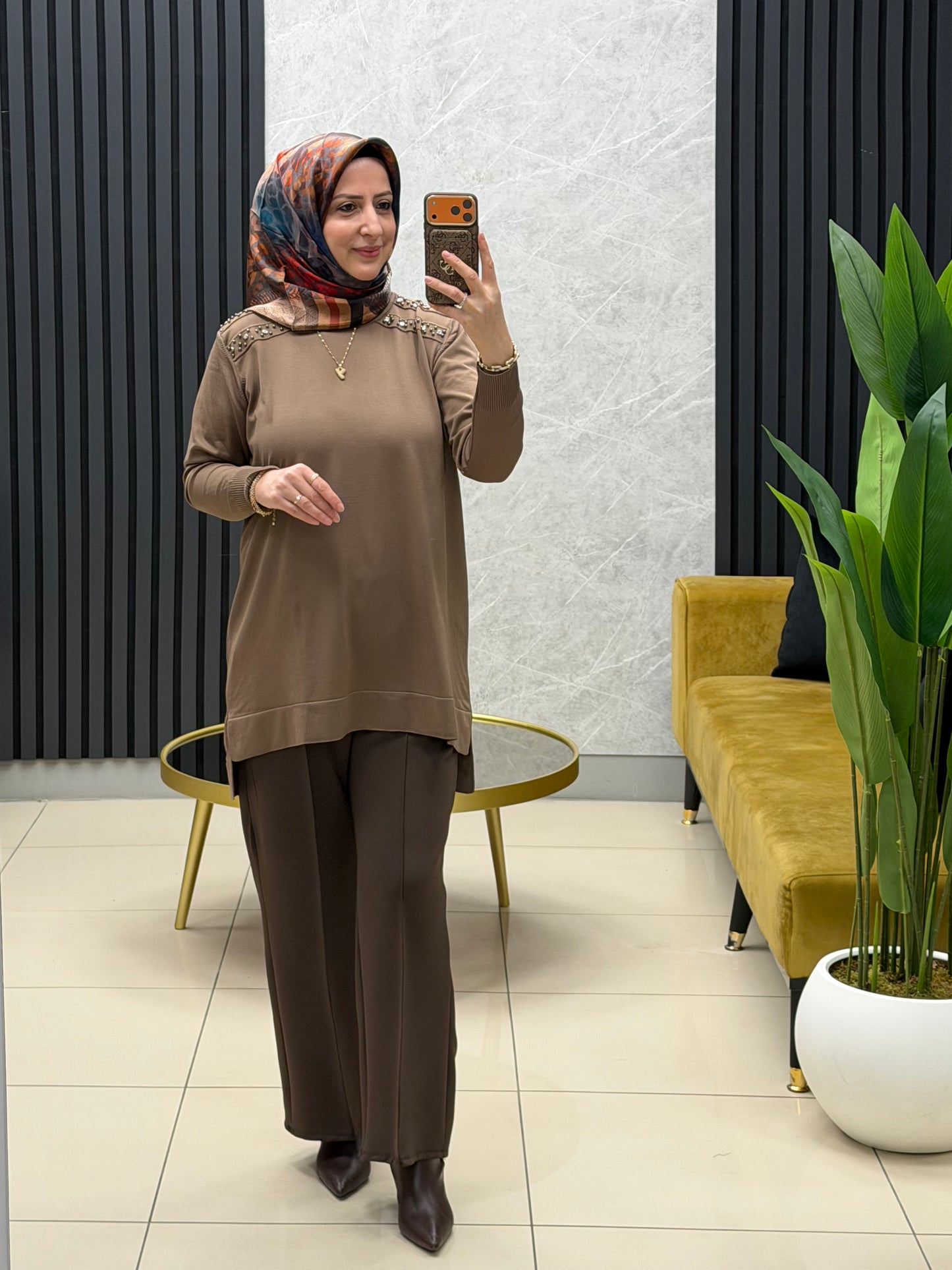 Soguk iplik merserize tunik plt32
