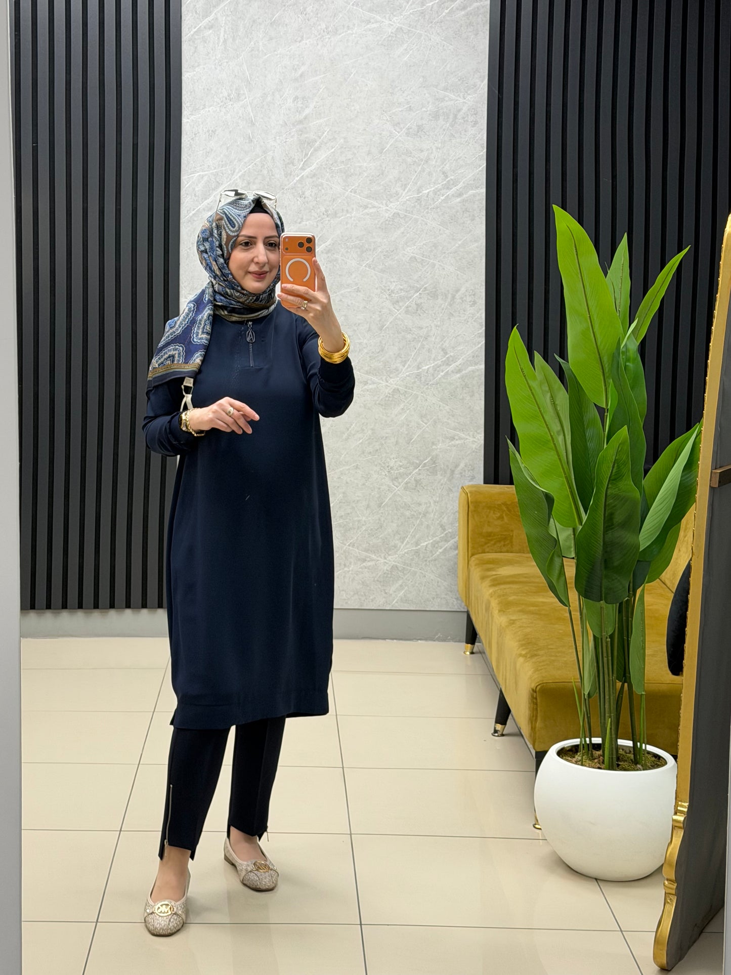 Armine trend ipek krep fermuarlı tunik kod:26YT445