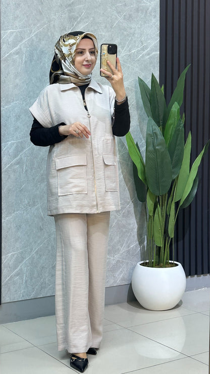 Armine yelekli takım