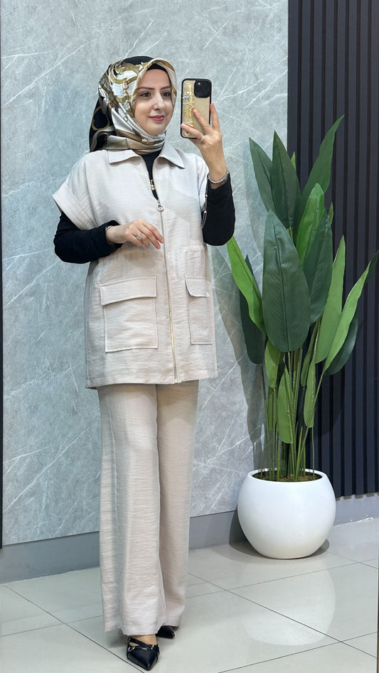 Armine yelekli takım