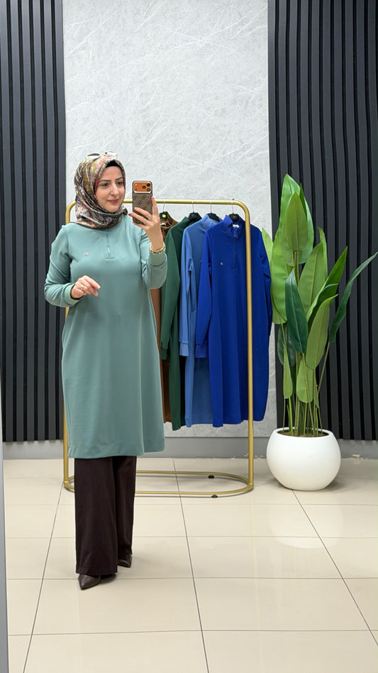 Armine Trend Yarım Fermuarlı Tunik / Ürün Kodu: 26KT456