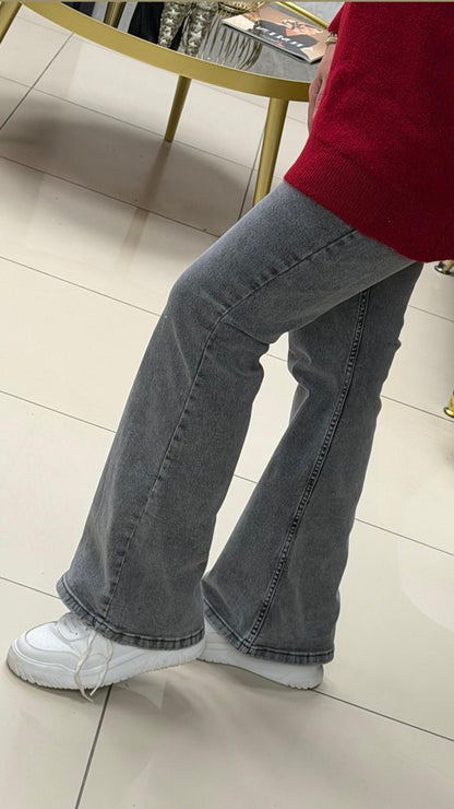 Noshe İspanyol paça kot pantolon  4609