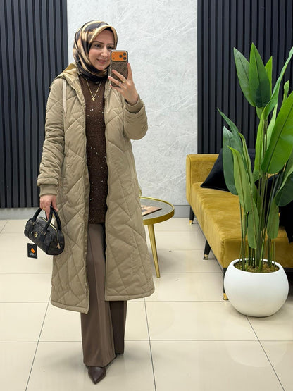 Armine Trend Kapitone Şişme Mont 24KT703