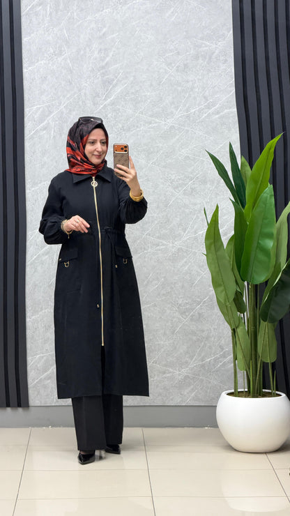 Ayşe Akay Venüs tensel kupra kumaş fermuarlı kap kod:5104