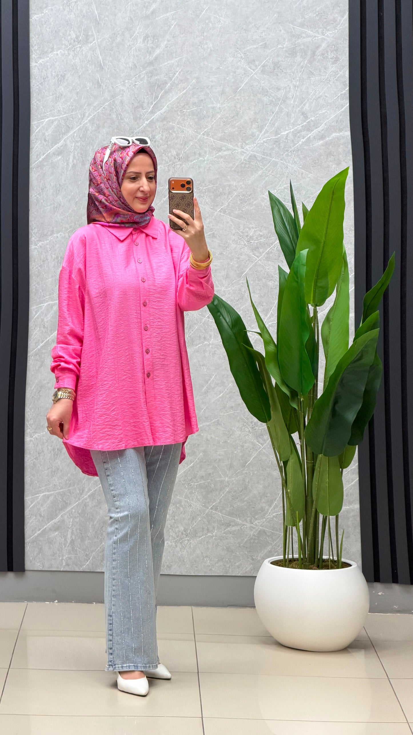 Kado Oversize Rahat Kalıp Gömlek kod:262244