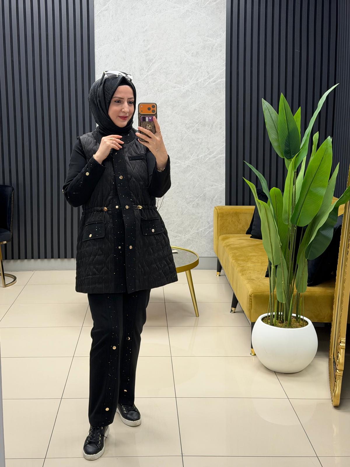 Pureva kapitone pufy 3 takım