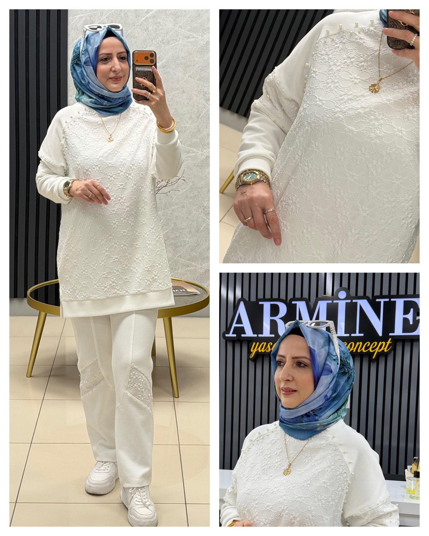 Pureva 2978 TP GUPURLU İNCİLİ TAKIM