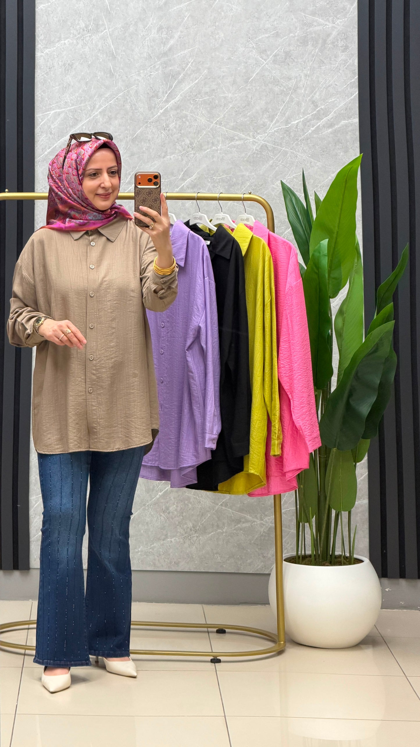 Kado Oversize Rahat Kalıp Gömlek kod:262244