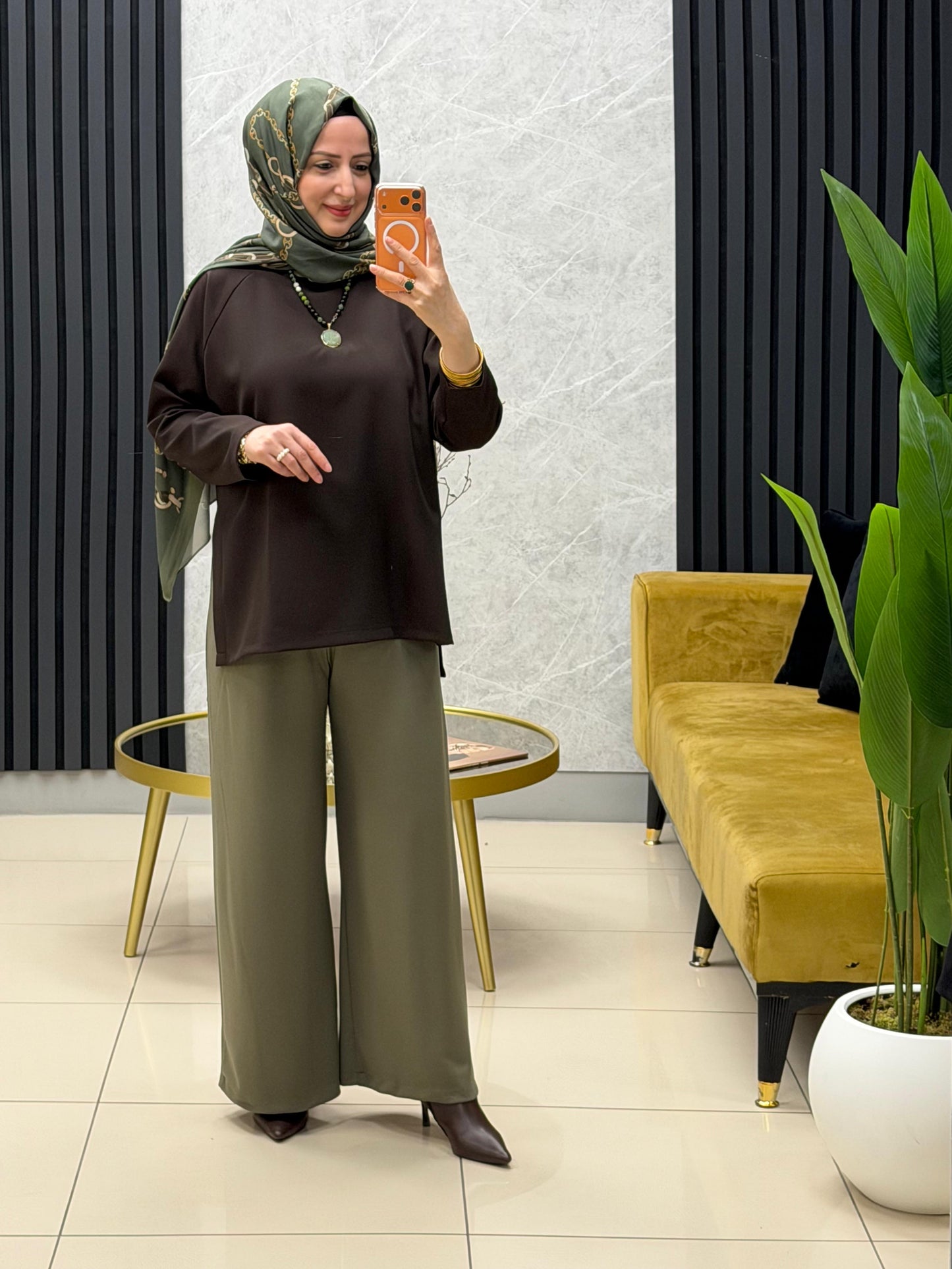 Melih beli lastikli modal kumas pantolon