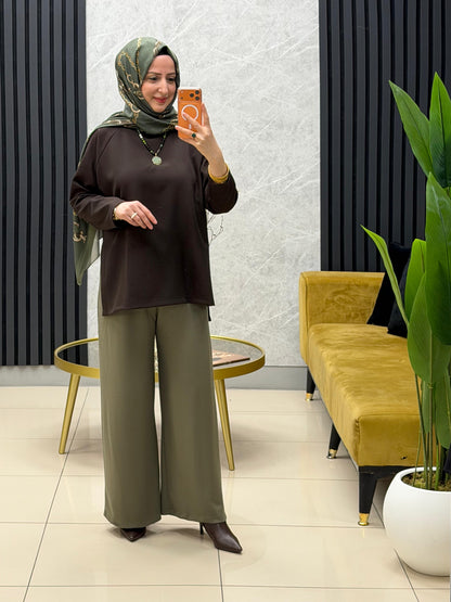 Melih beli lastikli modal kumas pantolon