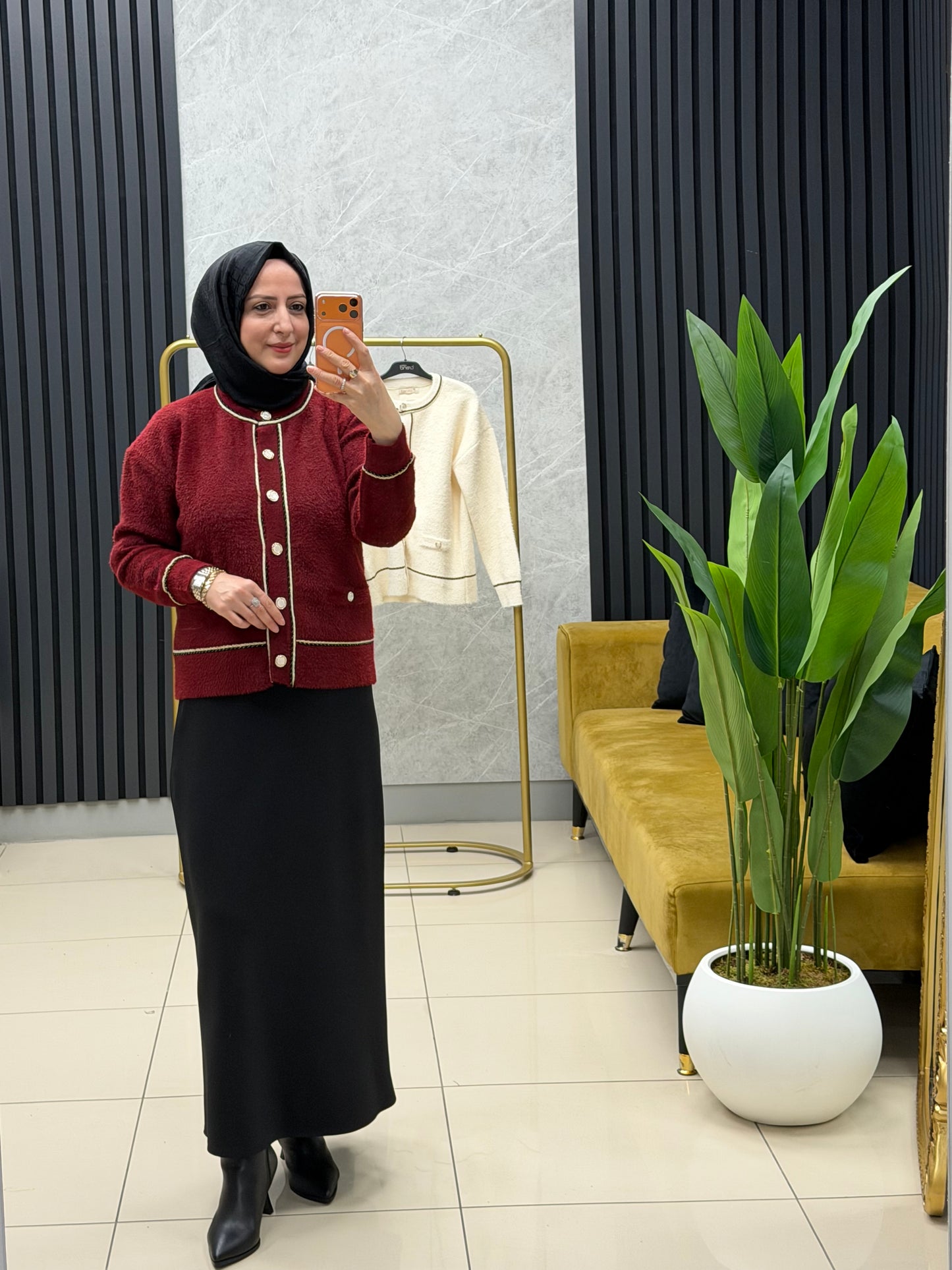 Angora etek üstü çeket kazak 251439