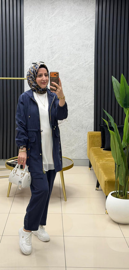 Ayşe Akay Fermuar Cepli Takım