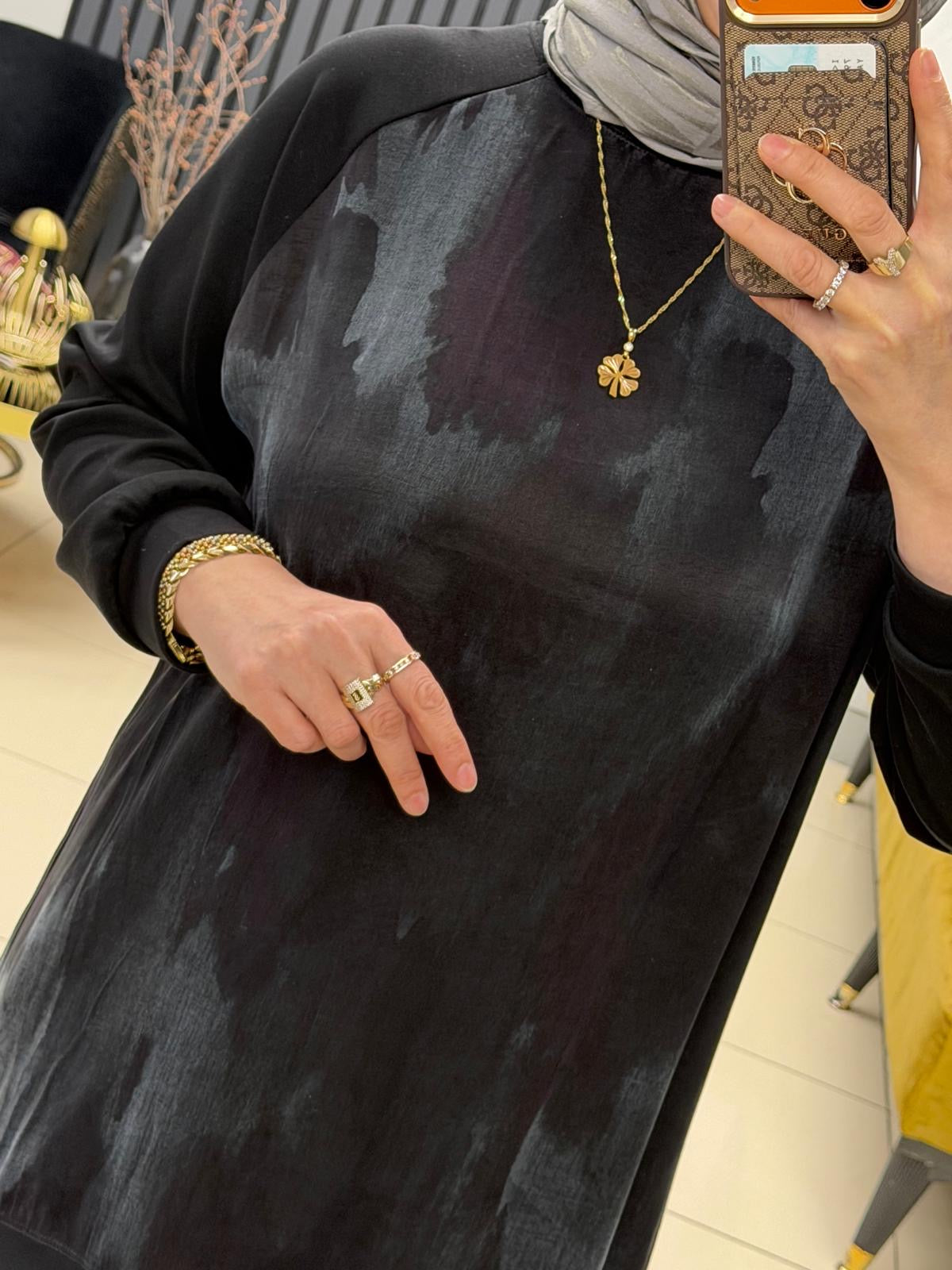 Bulue Angel 417 ipek kupra modal kumaş takım