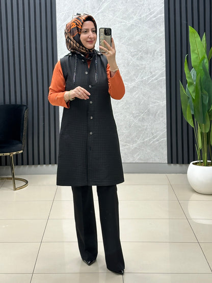 Kapitone kısa boy yelek 🥰