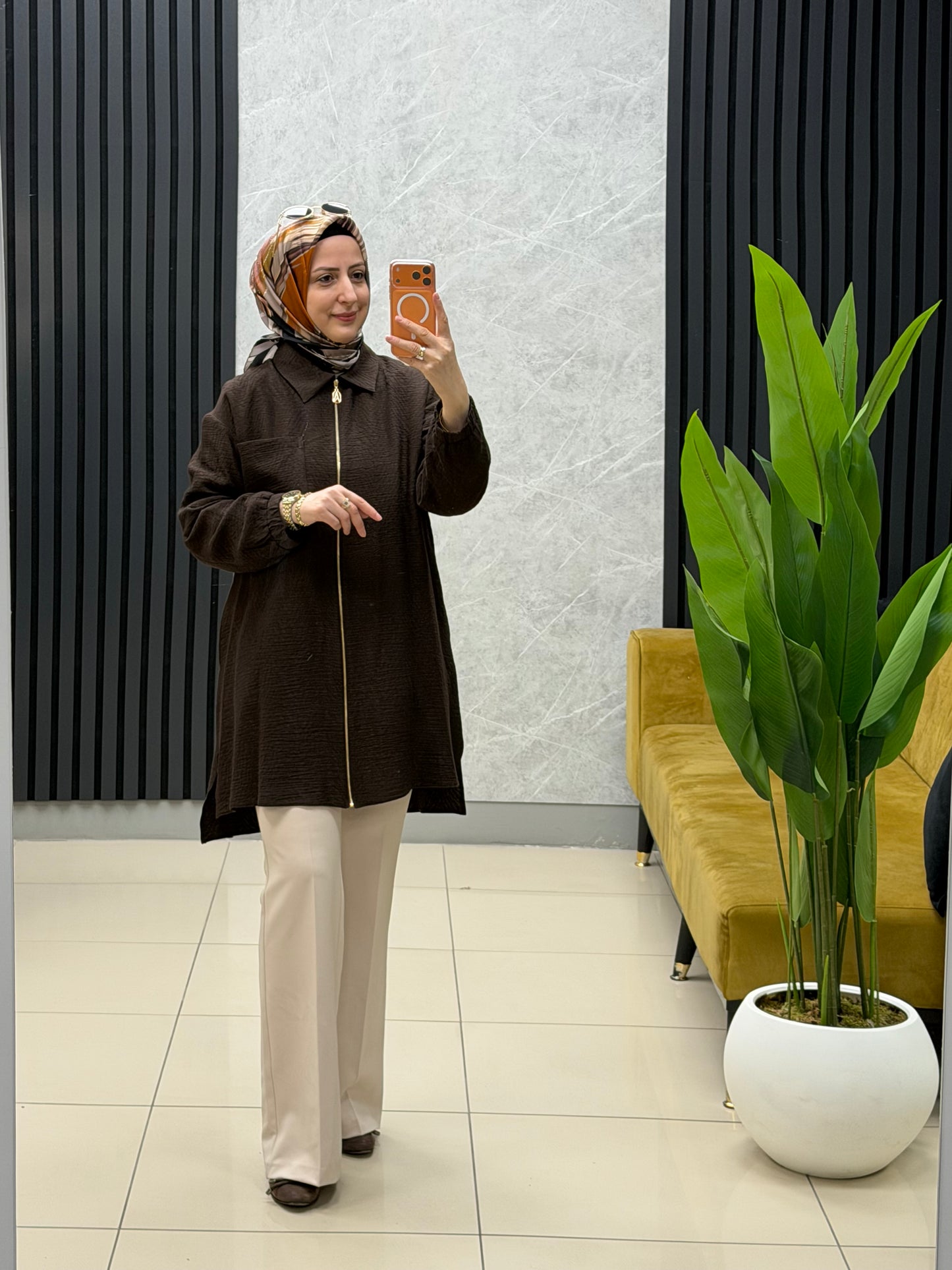 Armine trend fermuarlı cepli kabartmalı tunik
Kod: 26yt460