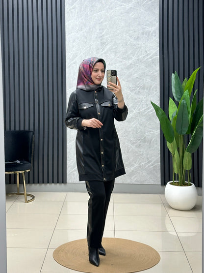 Endiva deri detaylı takım 25126