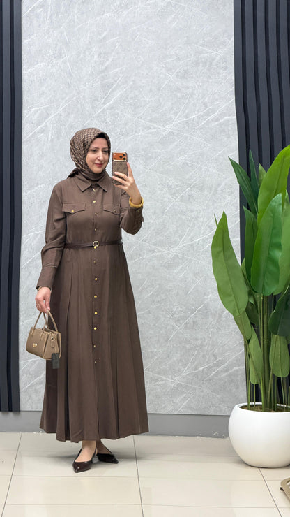 Armine Trend tensel kumaş elbise kod: 26YT922