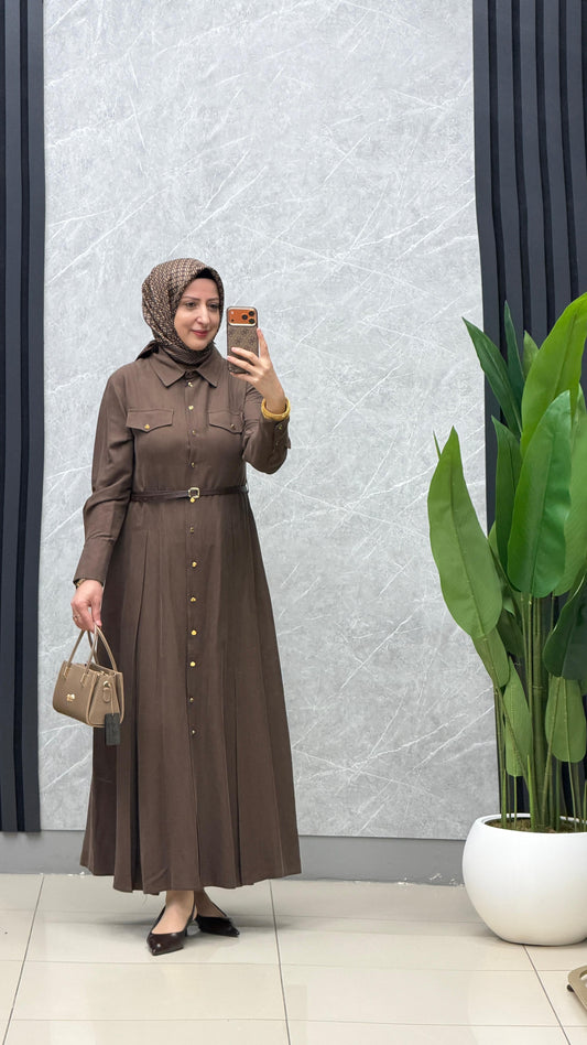Armine Trend tensel kumaş elbise kod: 26YT922