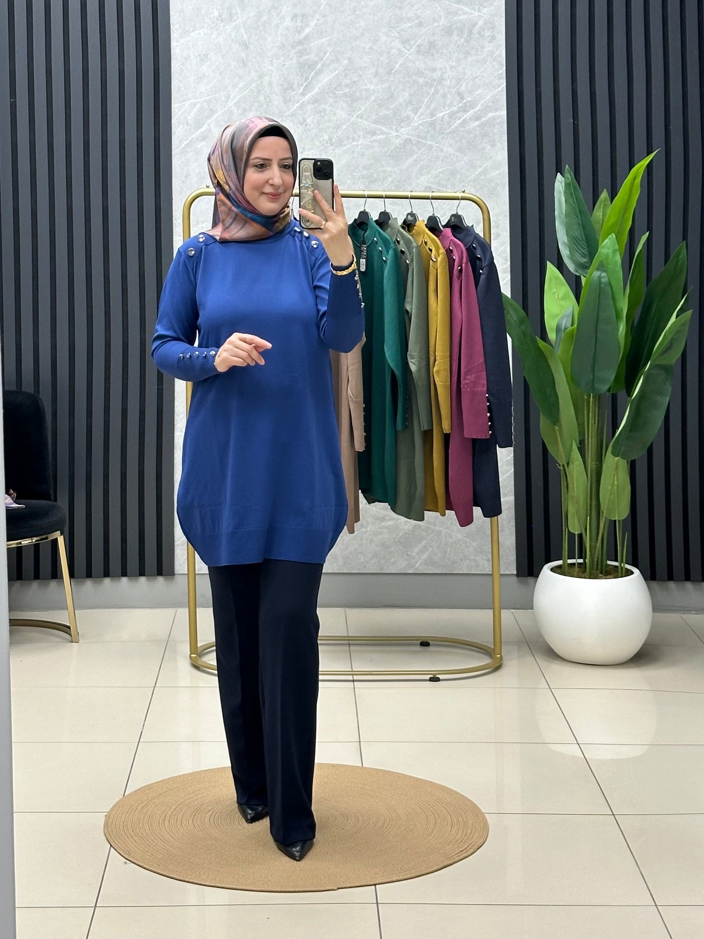 Soğuk iplik merserize tunik