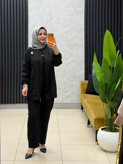 Mis esse serpme taşlı fermuarlı broslu takim 8183