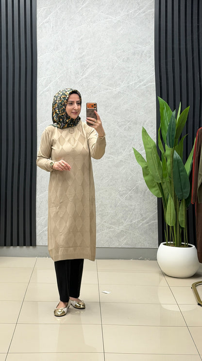 Armine Trend Baklava Desenli Triko / Ürün Kodu : 25KTD4112