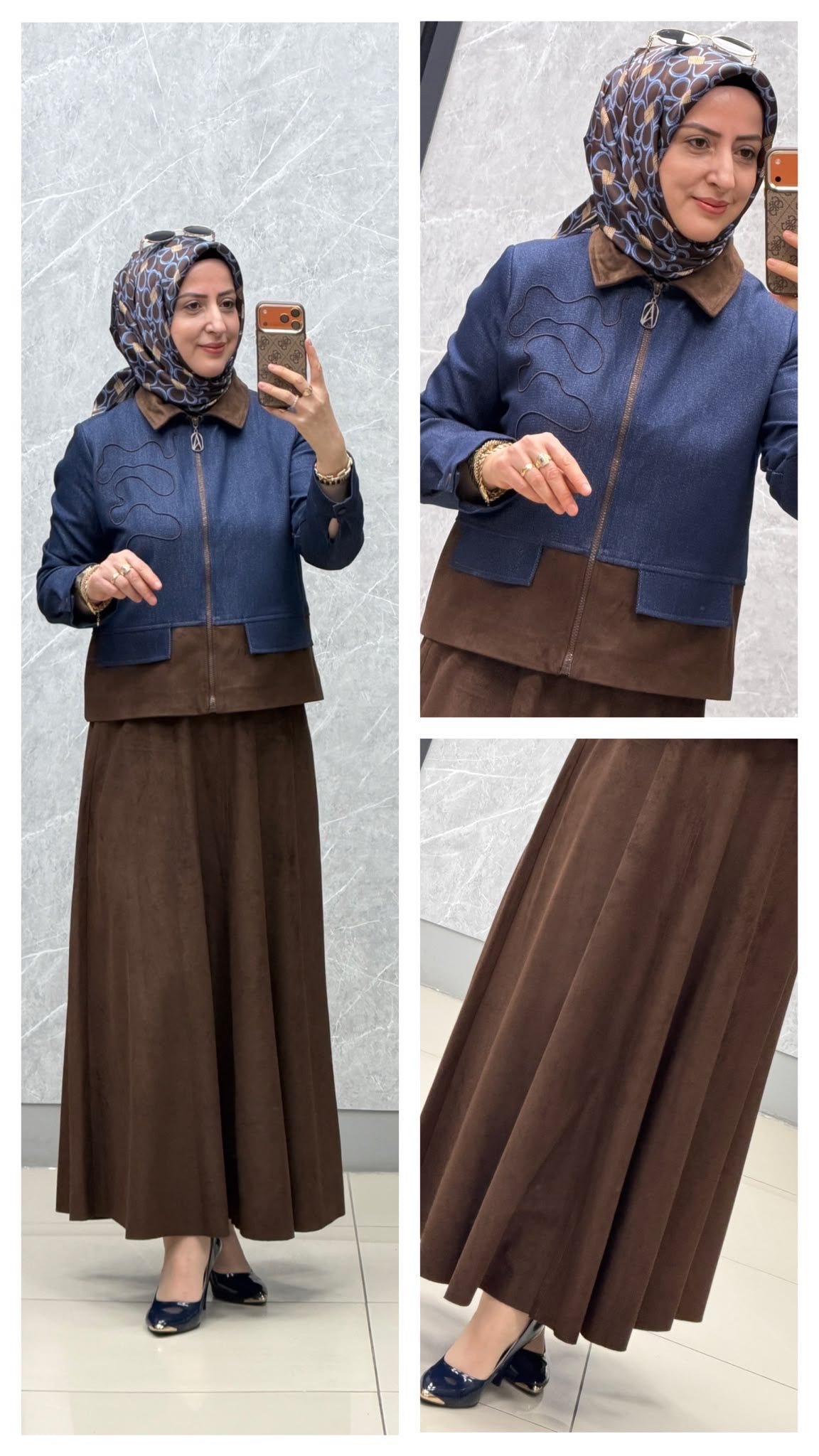 Armine Trend Nubuk Detaylı Takım / Ürün Kodu: 26KT607