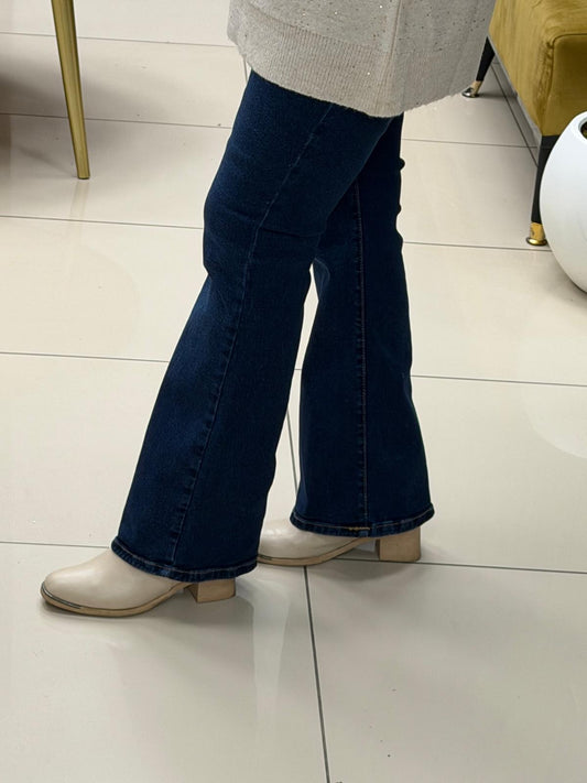 Noshe İspanyol paça kot pantolon  4609