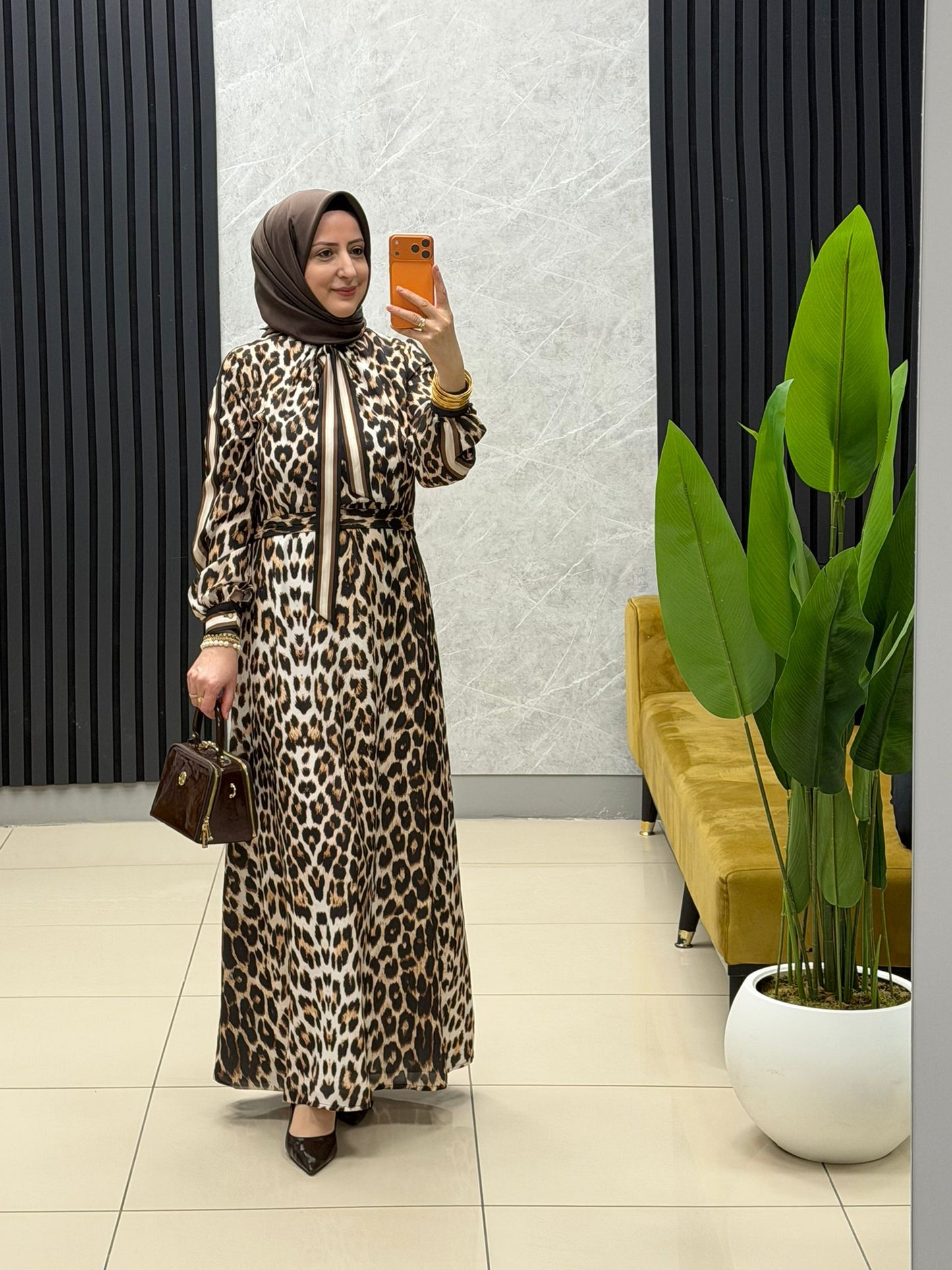 Orhan Store leopar elbise 
Kod: 08-1655