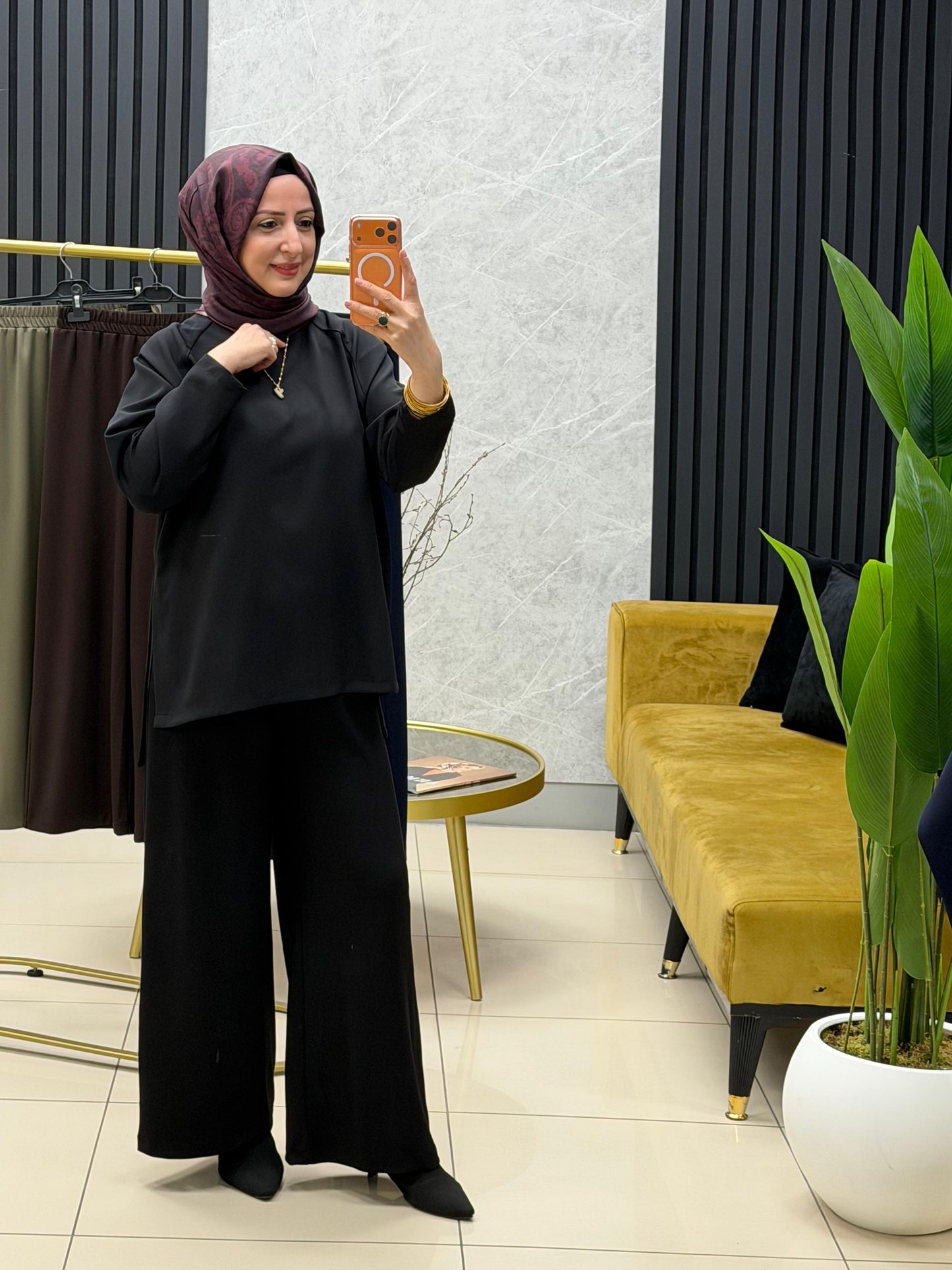 Melih beli lastikli modal kumas pantolon