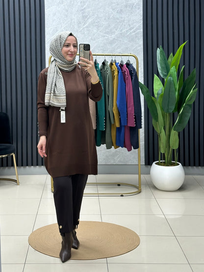 Soğuk iplik merserize tunik