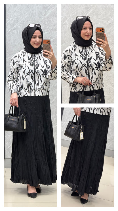 Armine Trend Mini Ceketli Etekli Takım / Ürün Kodu : 26YT6142