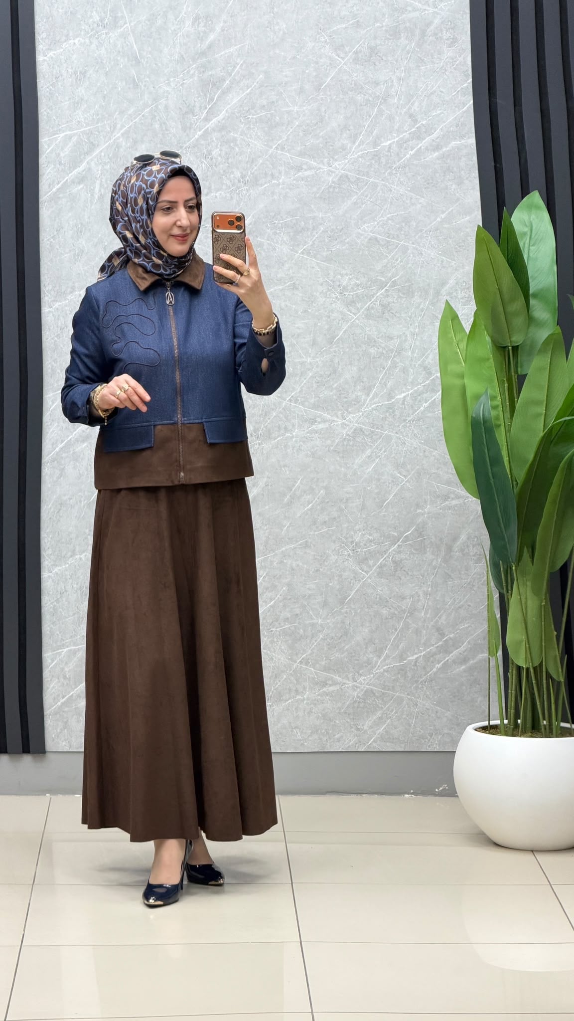 Armine Trend Nubuk Detaylı Takım / Ürün Kodu: 26KT607