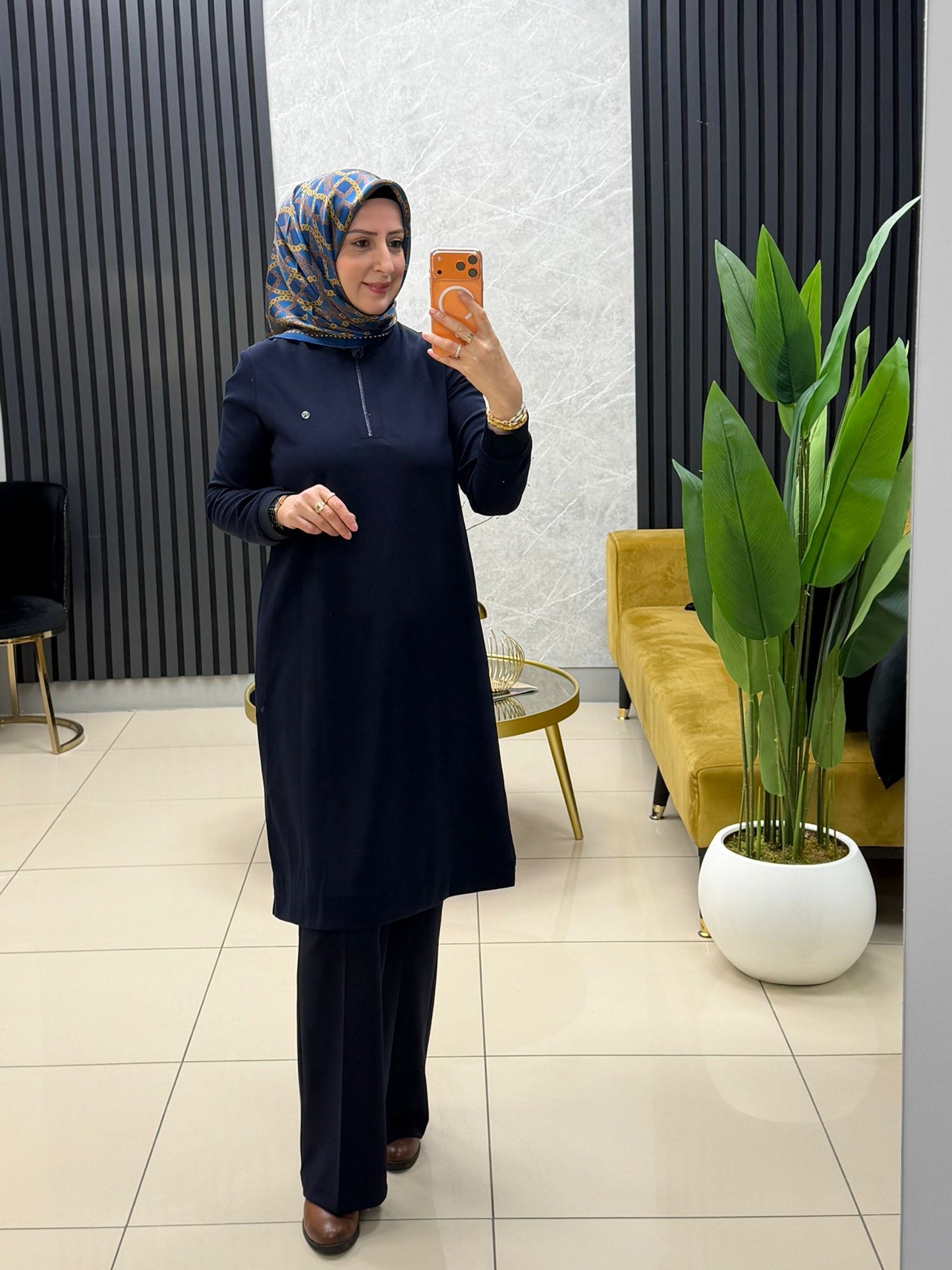 Armine Örme krep kumaş tunik