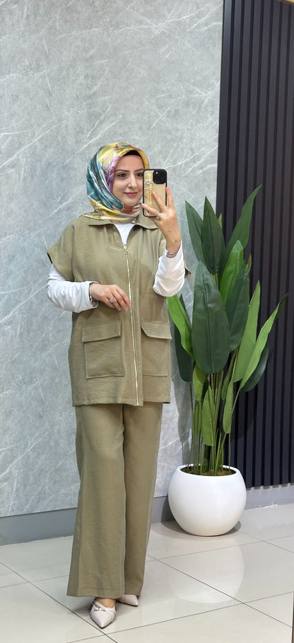 Armine yelekli takım