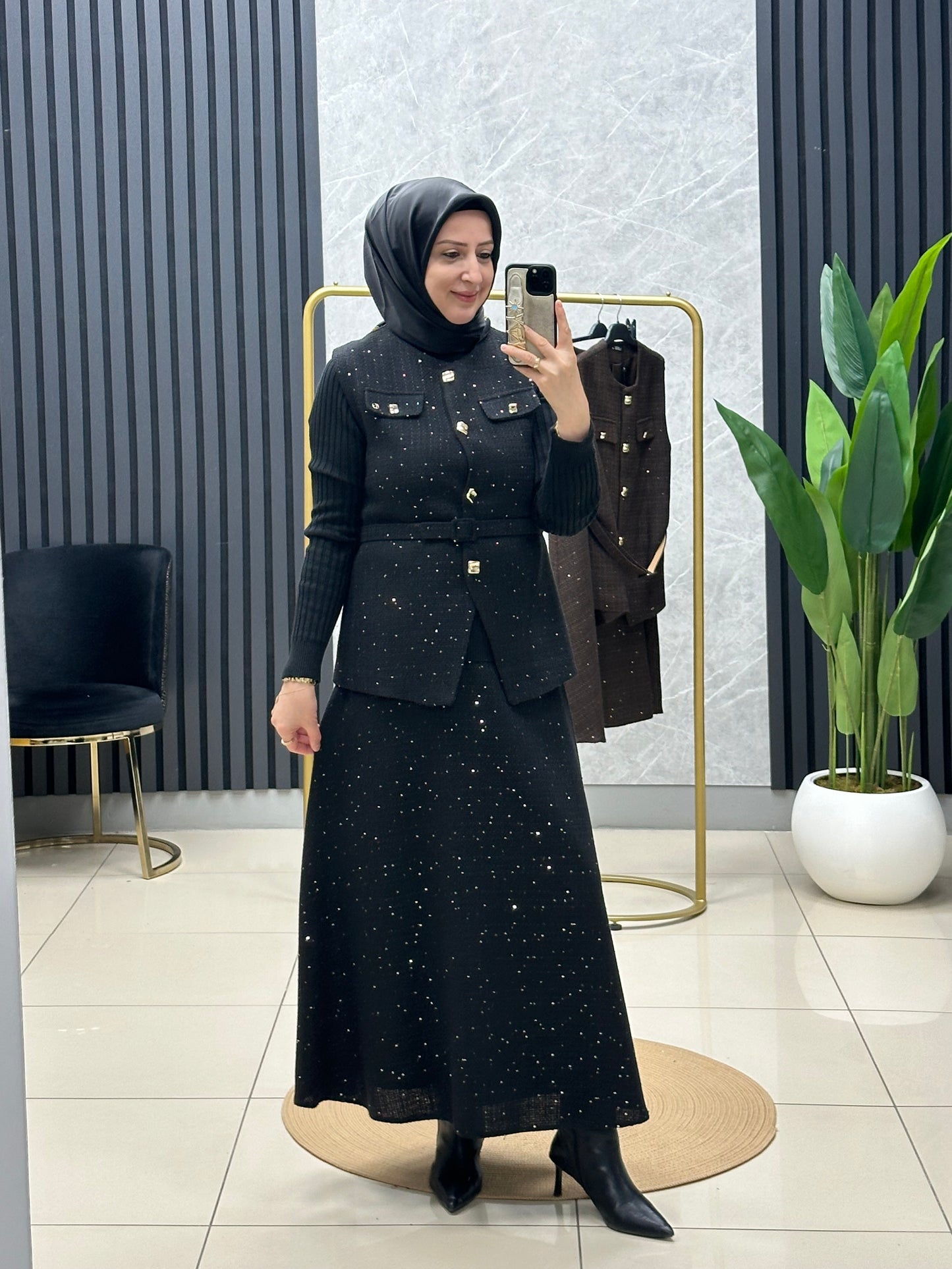 Armine yelekli takım 25KT688