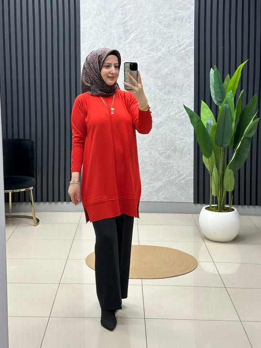 Soğuk iplik merserize tunik