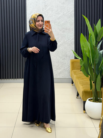 Melih fular detaylı ferace 8032