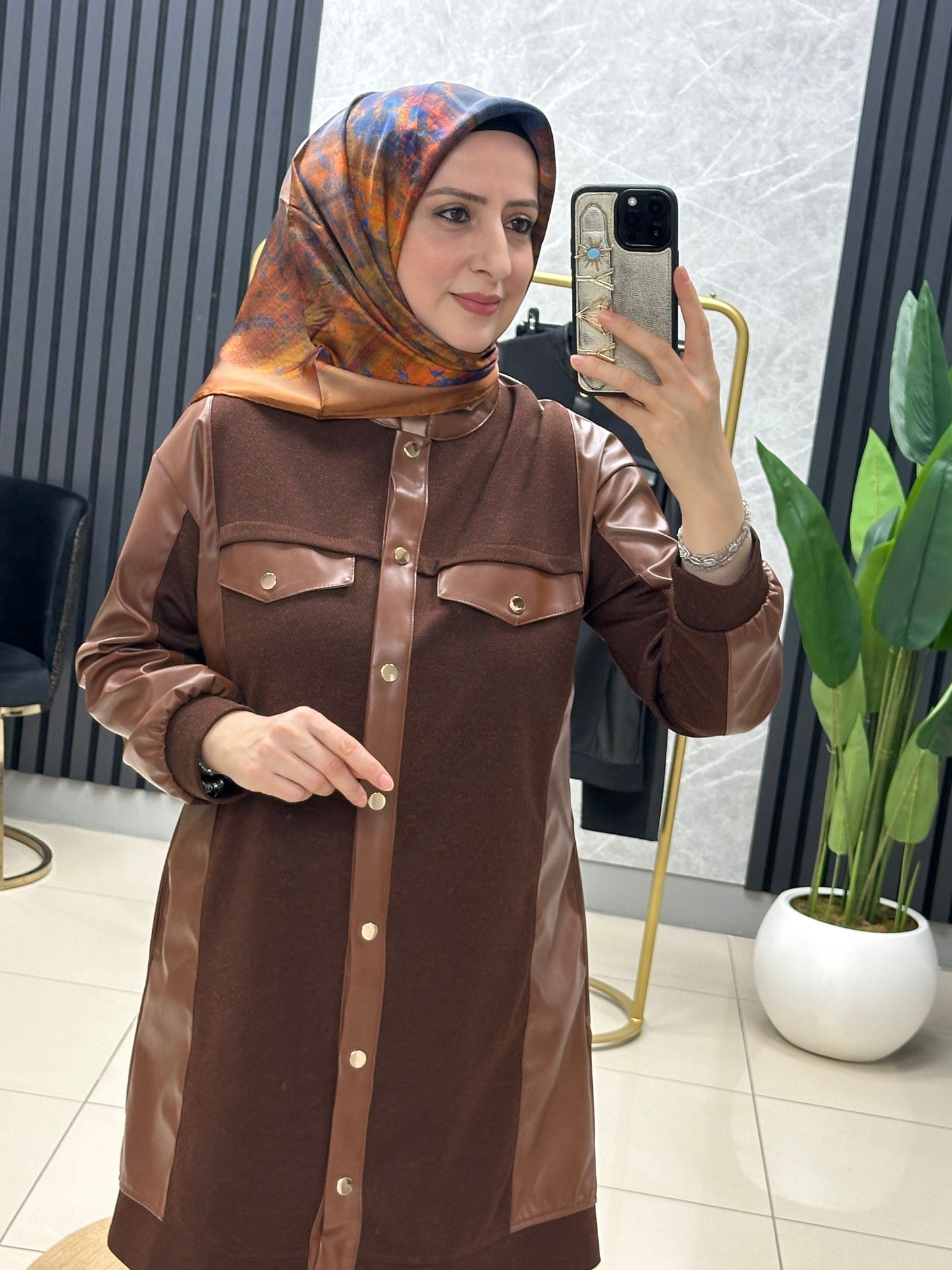 Endiva deri detaylı takım 25126