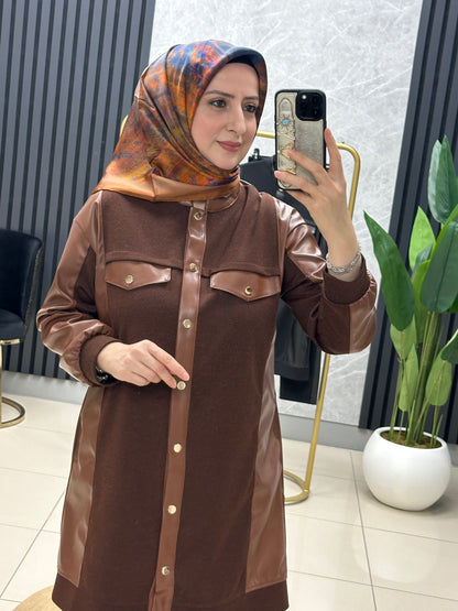 Endiva deri detaylı takım 25126