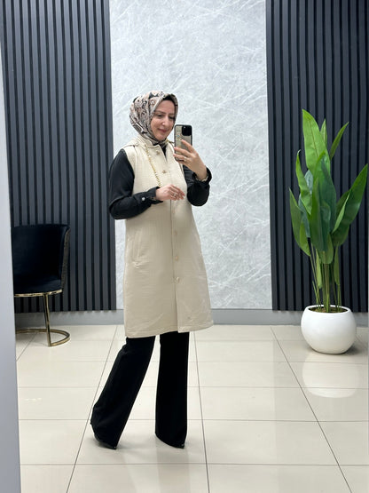 Kapitone kısa boy yelek 🥰